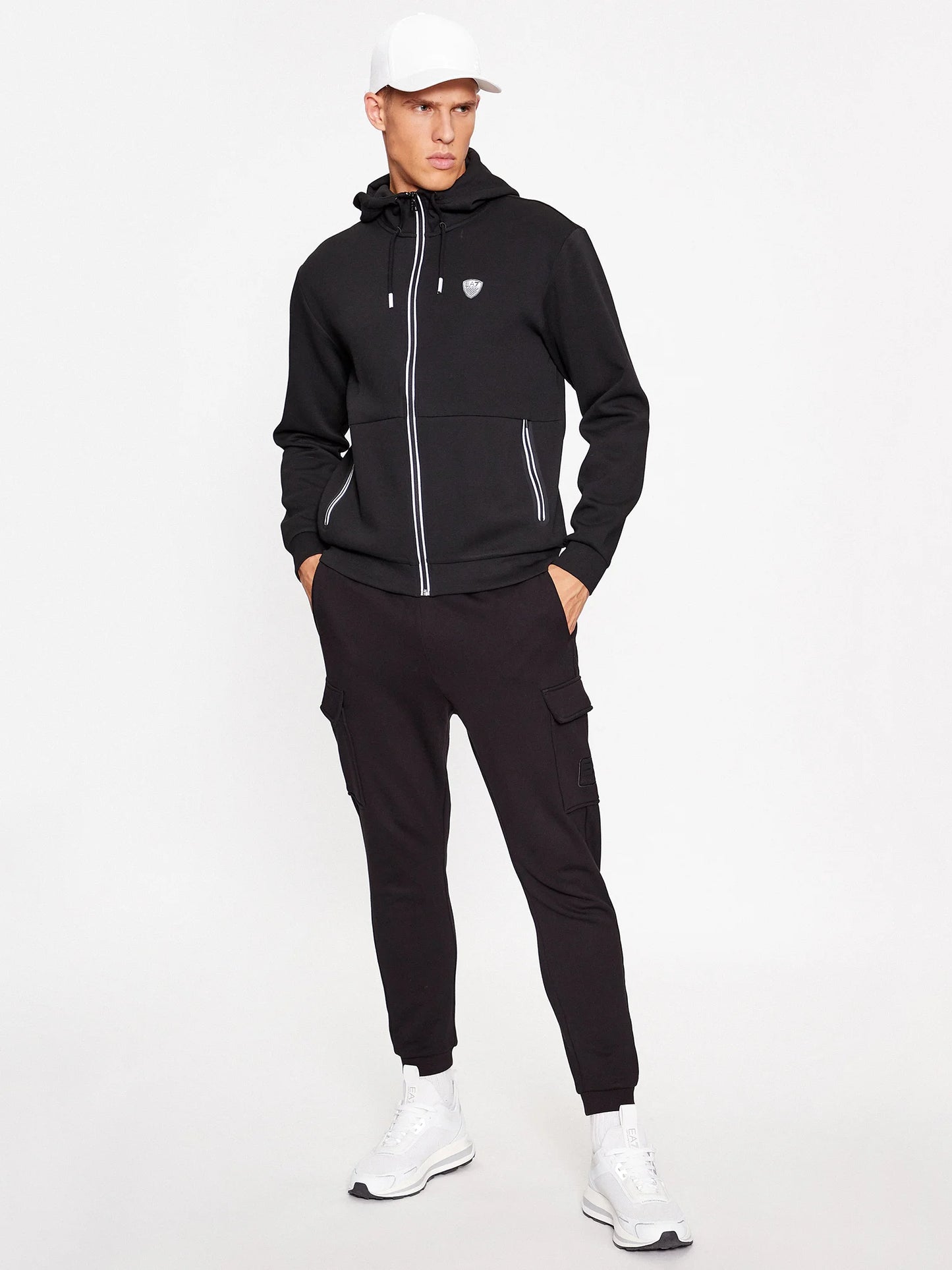 Felpa cappuccio zip Armani