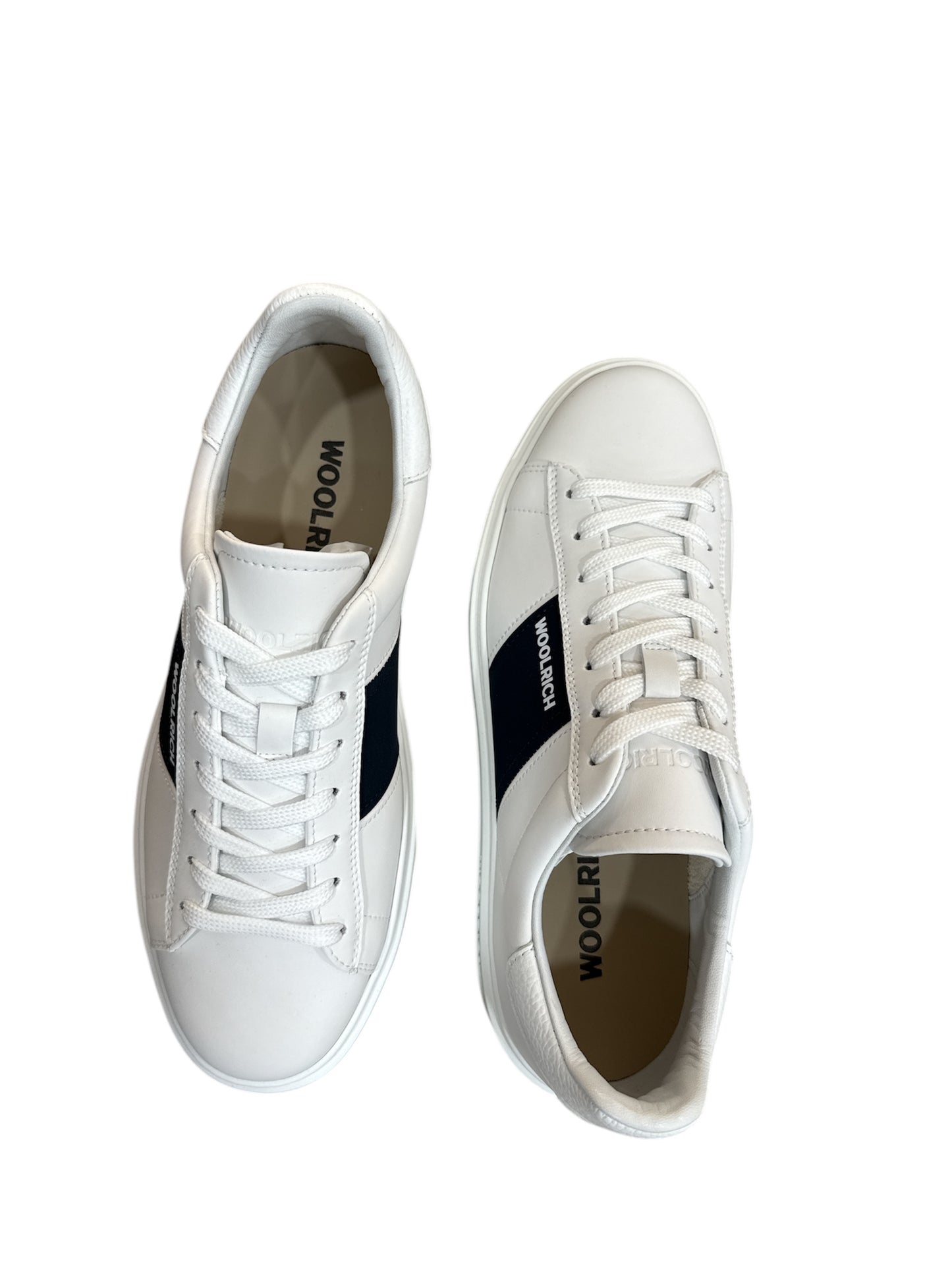 Sneakers Classic Court in pelle con banda Woolrich