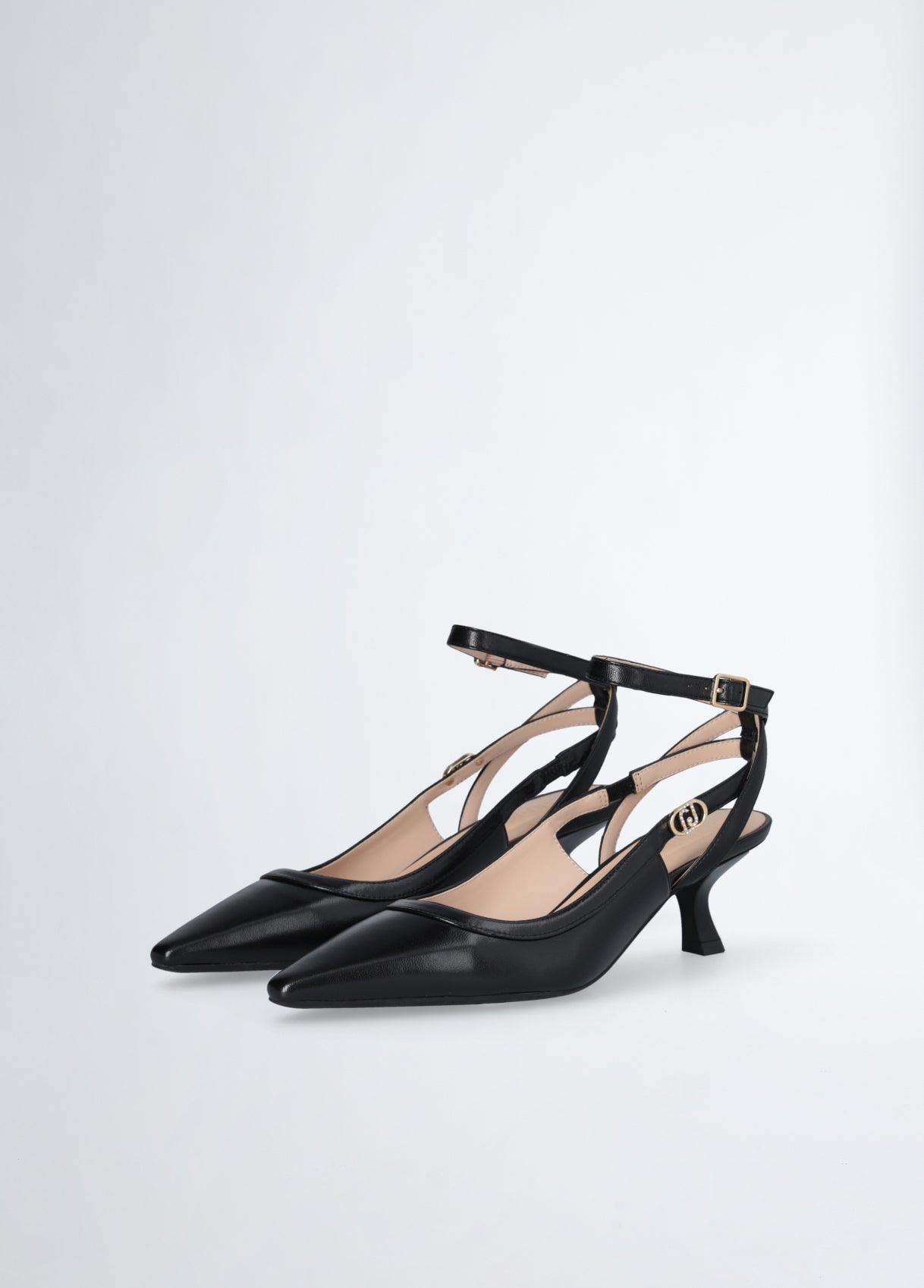 Slingback nero con tacco basso Liujo