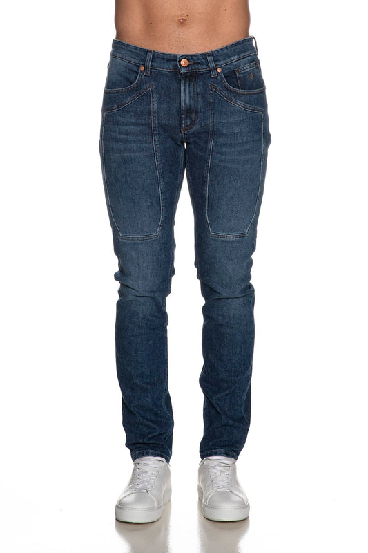 Pantalone con toppa in denim Jeckerson