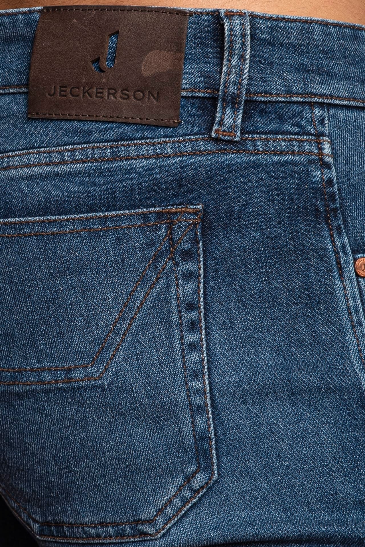 Pantalone con toppa in denim Jeckerson