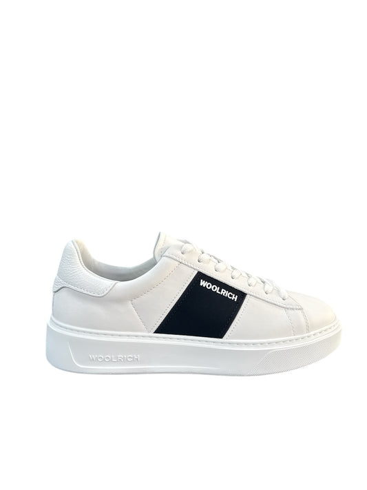 Sneakers Classic Court in pelle  con banda Woolrich