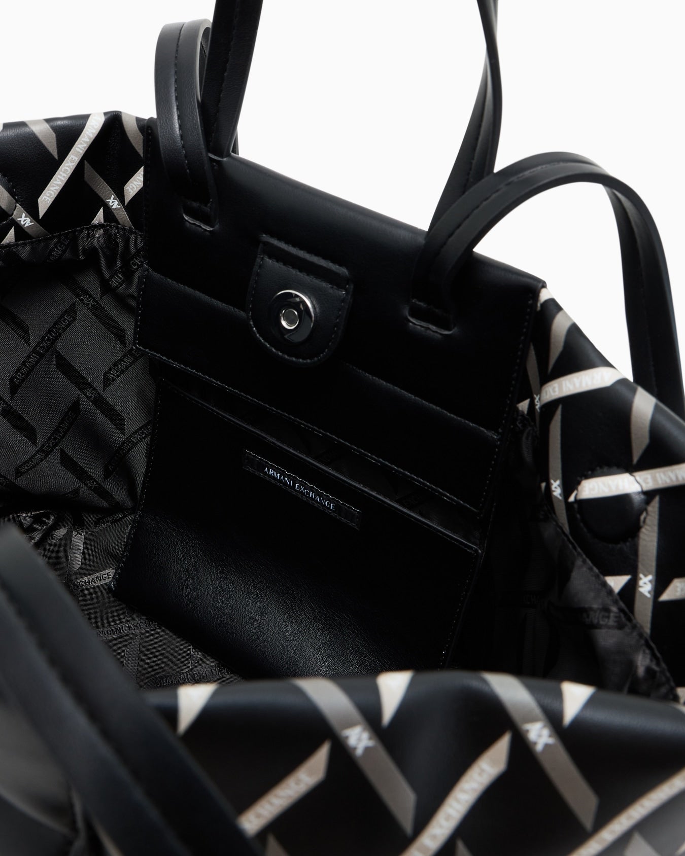 Borsa tote grafica a rombi