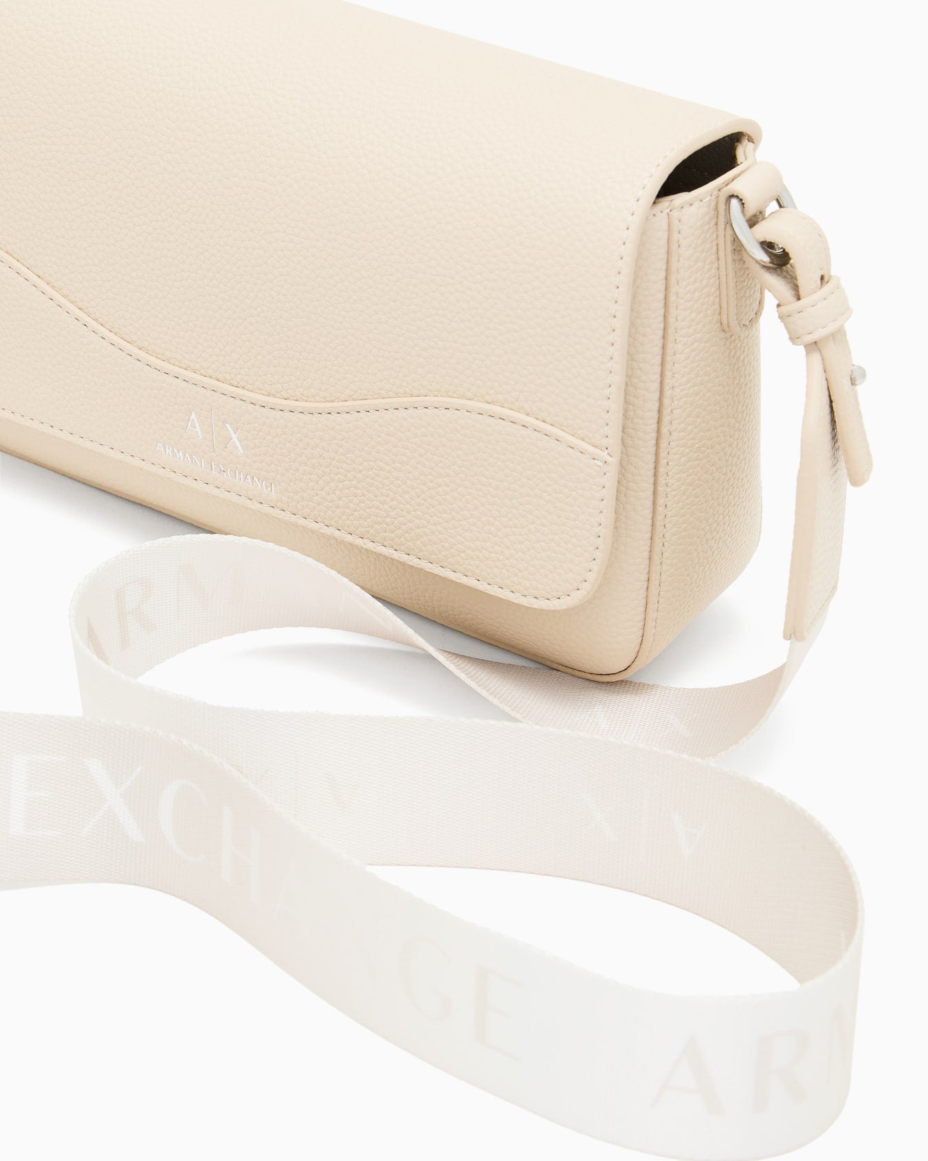 Borsa a tracolla con logo allover