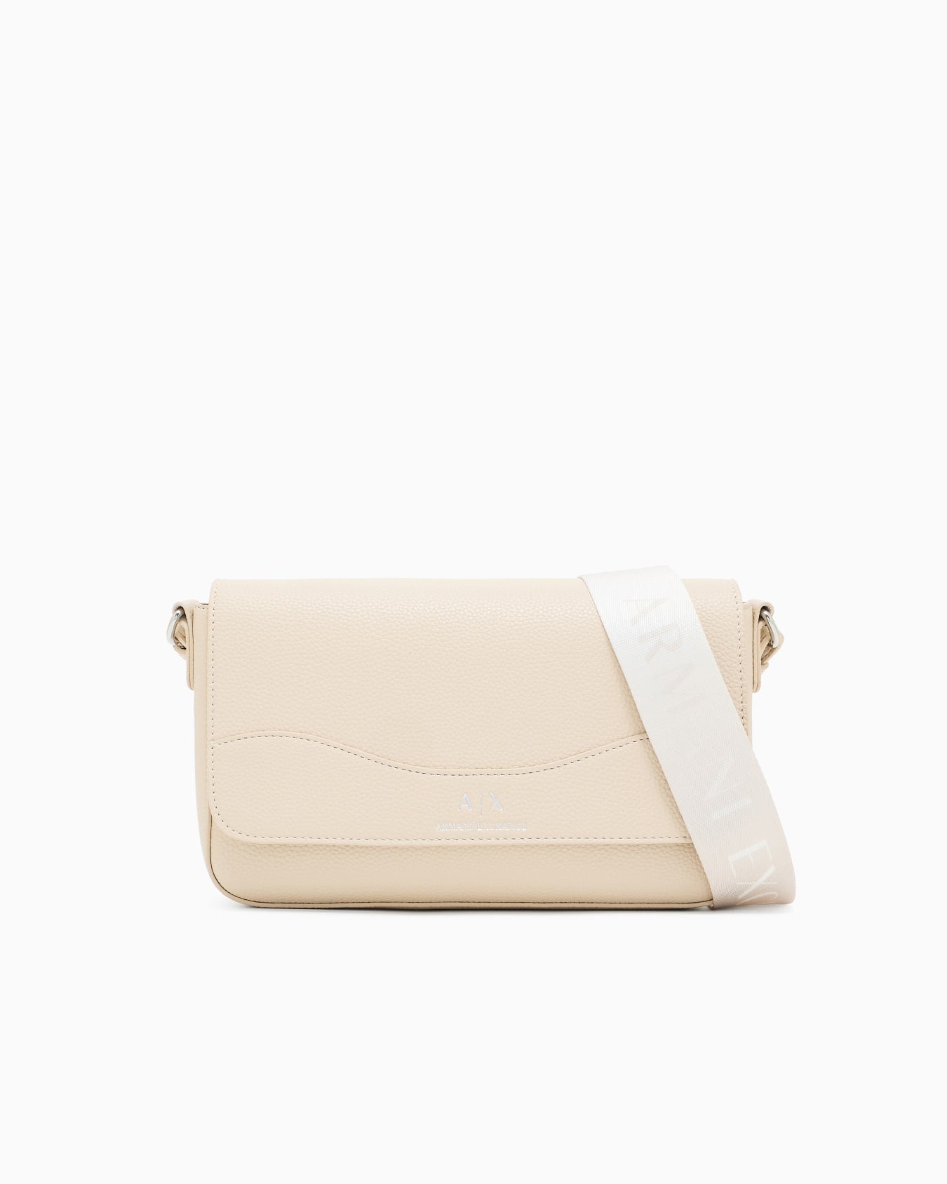 Borsa a tracolla con logo allover