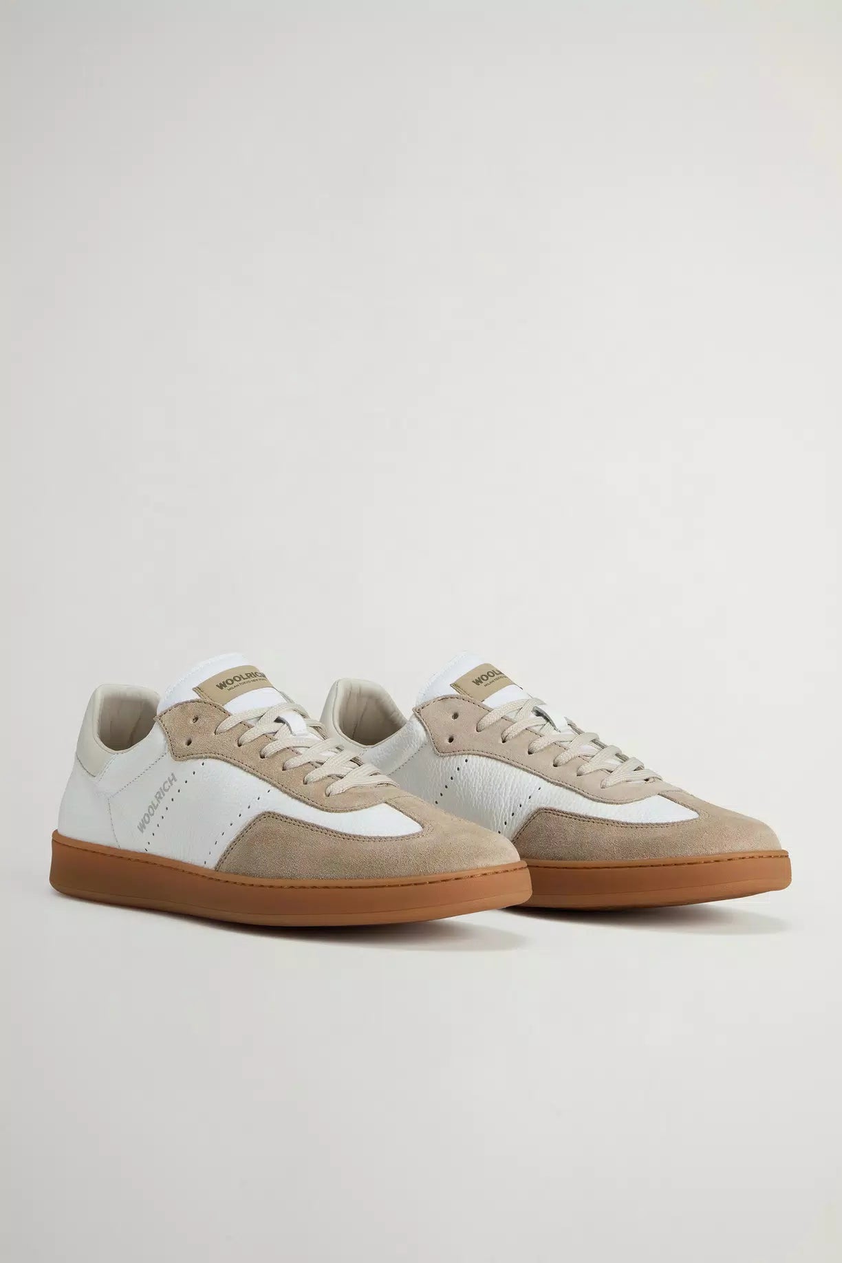 Sneakers Uomo Swing Court in pelle bottalata con dettagli in camoscio