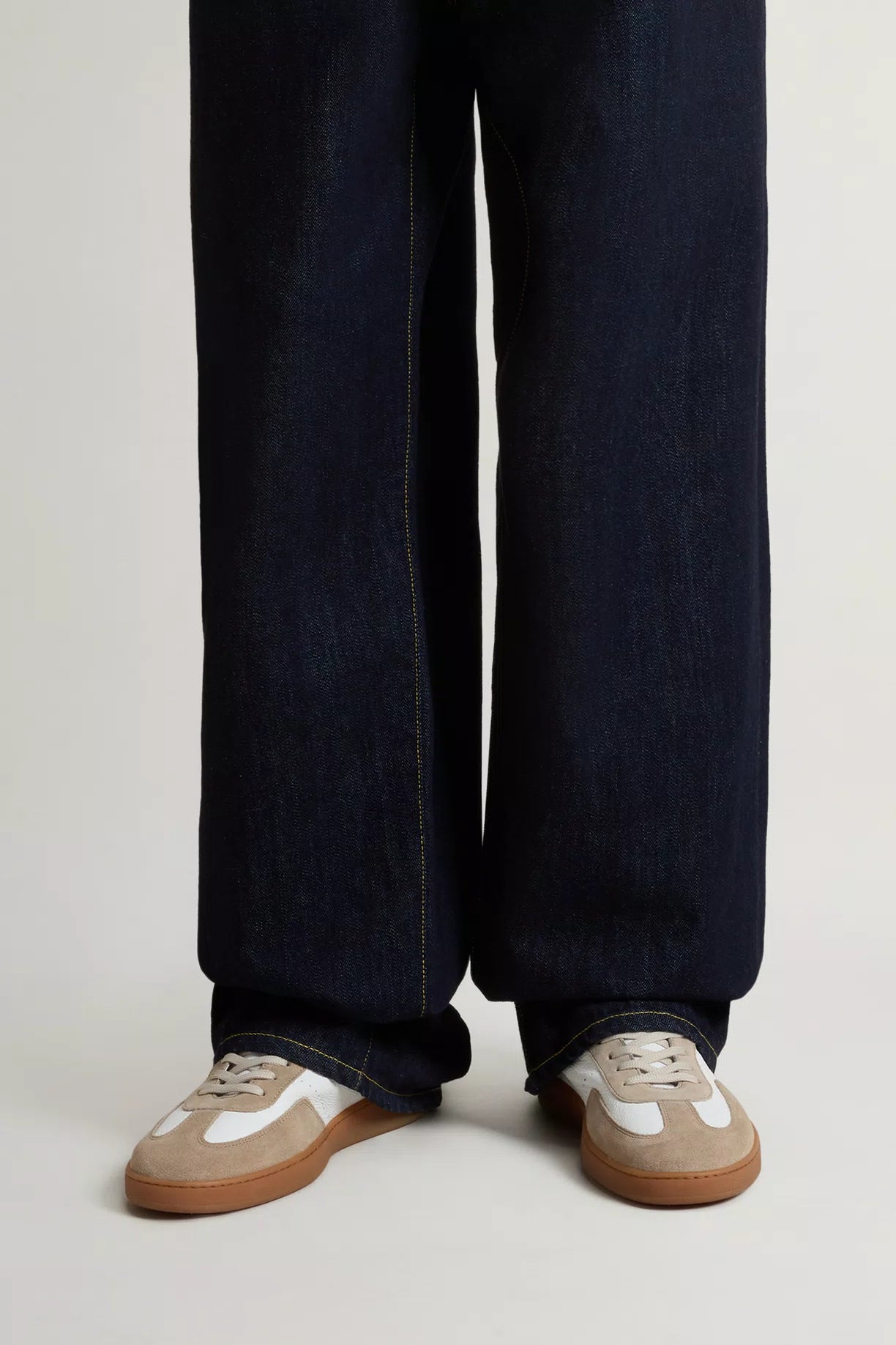 Sneakers Uomo Swing Court in pelle bottalata con dettagli in camoscio